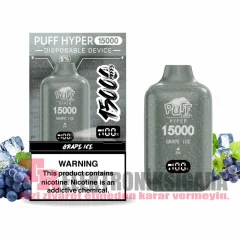 Pufftech Hyper 15000 Puff Bar %5 Nikotin Grape İce
