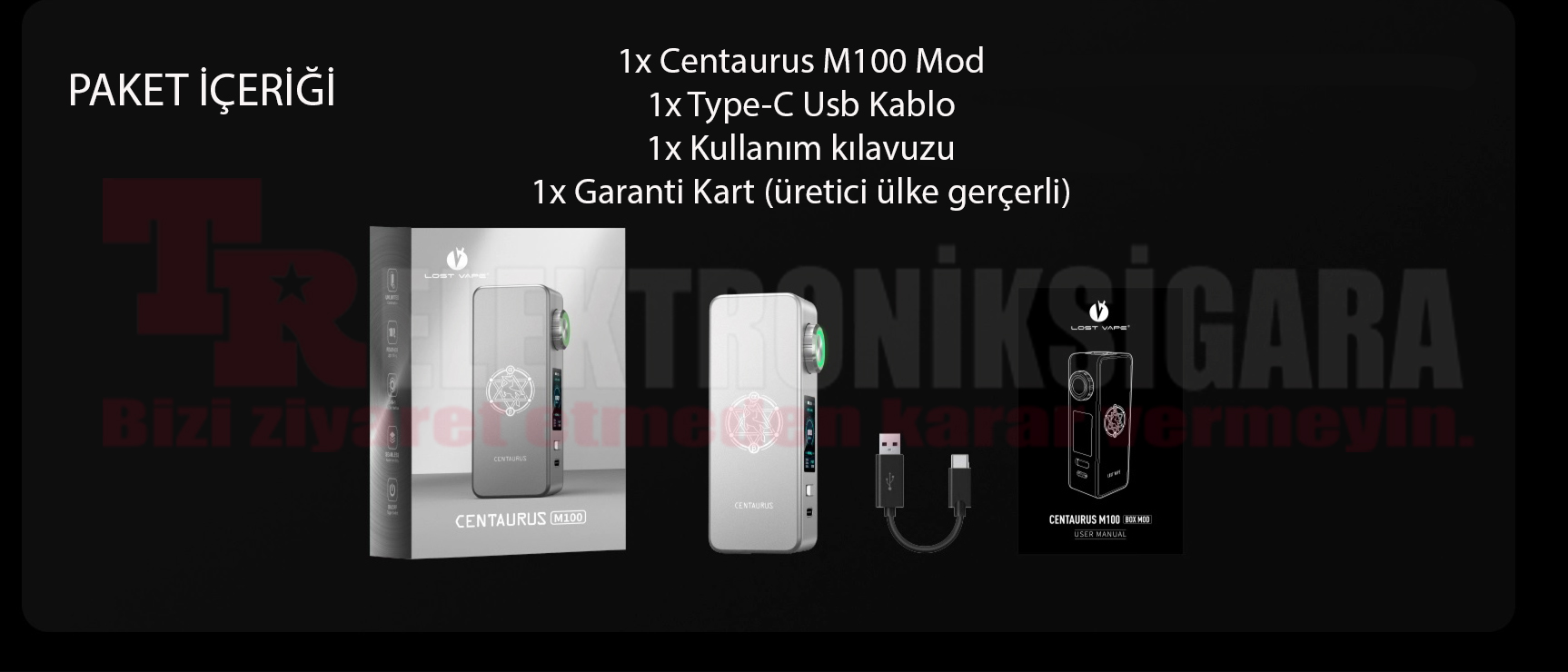 Lost Vape Centaurus M100 Box Mod 100W