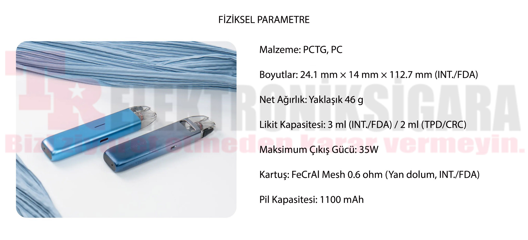 Uwell Caliburn G4 Mini Pod Mod Elektronik Sigara