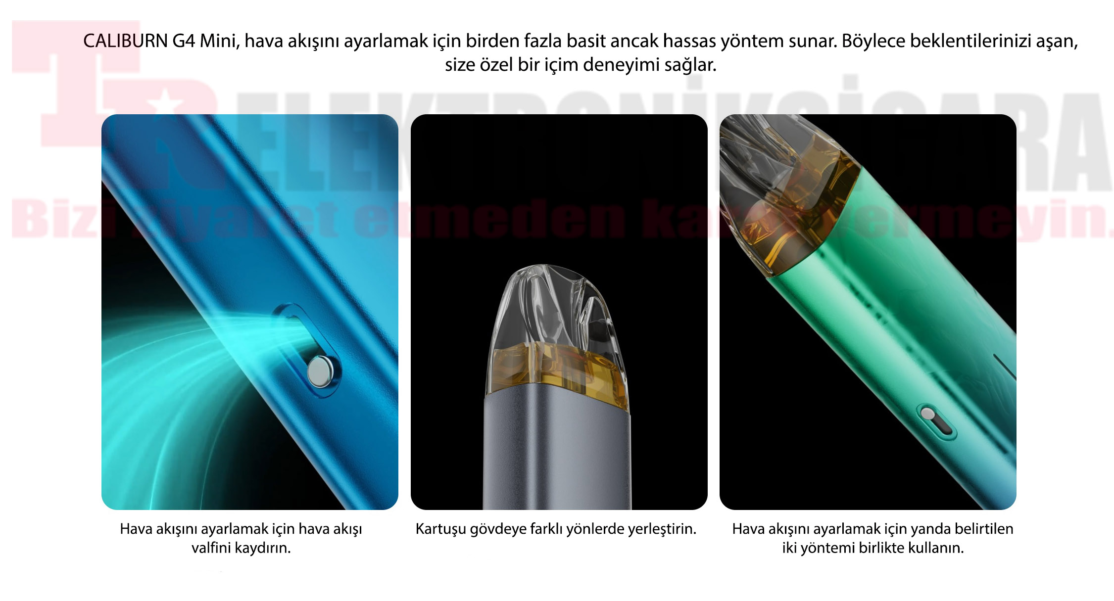 Uwell Caliburn G4 Mini Pod Mod Elektronik Sigara