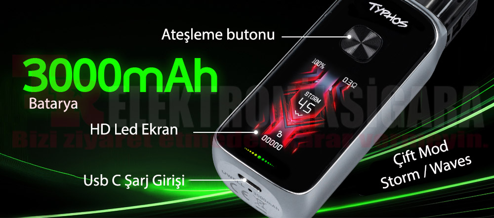 Uwell Typhos Pro 45W Pod Mod Elektronik Sigara